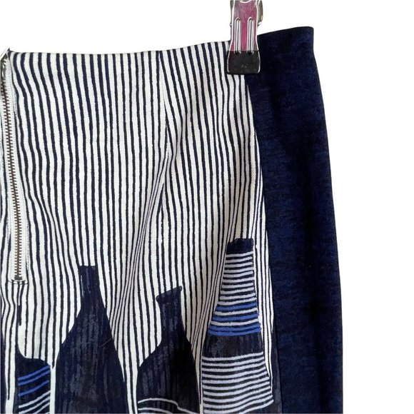 The Top Shelf Party Skirt!! Nic+Zoe Bottles Vessels Pencil Skirt Size 6 - Picture 3 of 7
